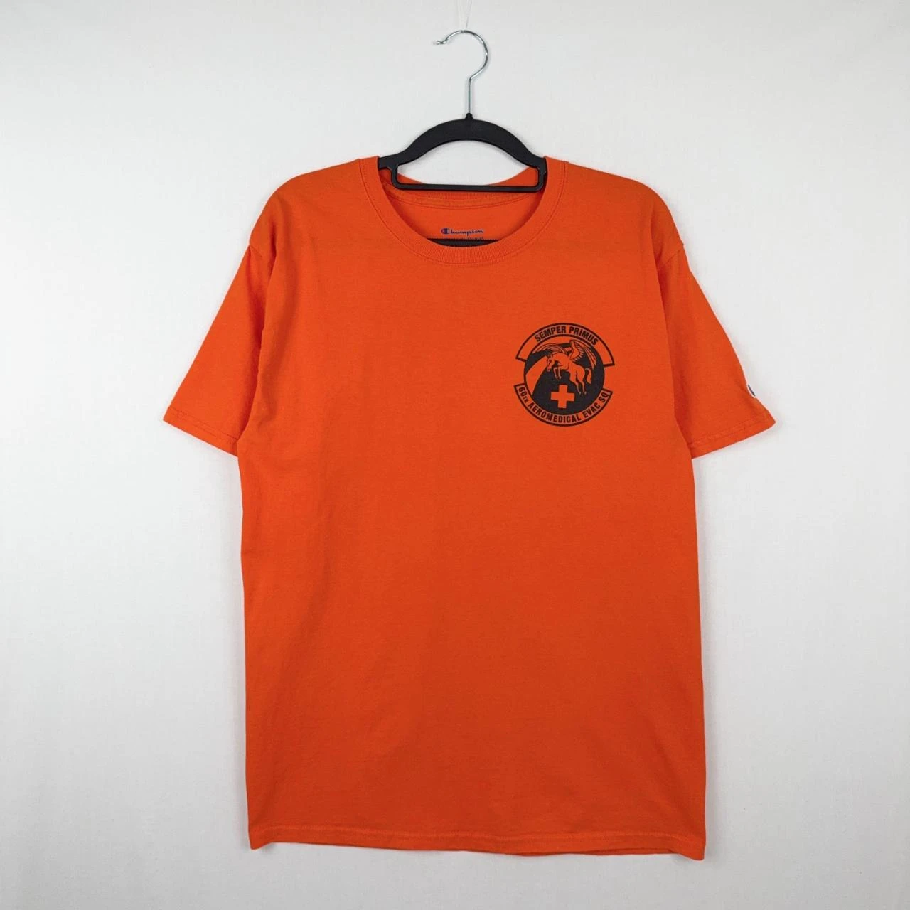 Champion Semper Primus Military Graphic Tee M